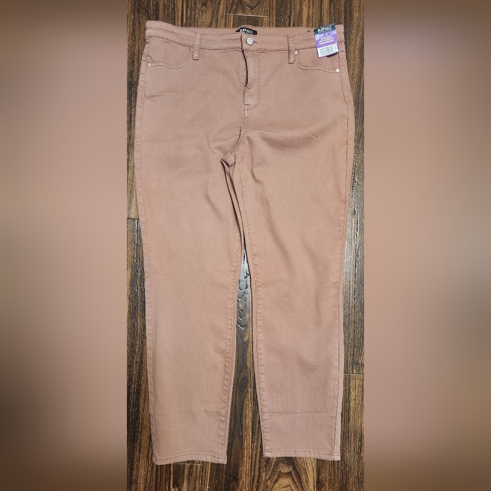 Buffalo David Bitton Havana High Rise Soft Stretch Pink Skinny Jeans Sz 14 NWT
